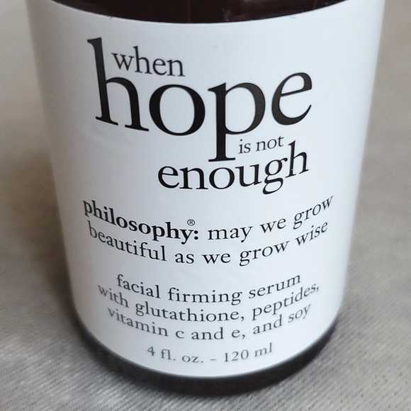 🆕️ PHILOSOPHY When Hope Is Not Enough Facial Firming Serum 4 fl oz - Picture 3 of 7
